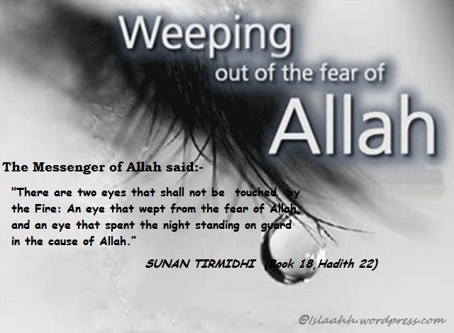 Weeping from fear or love of Allah Tears in Islam