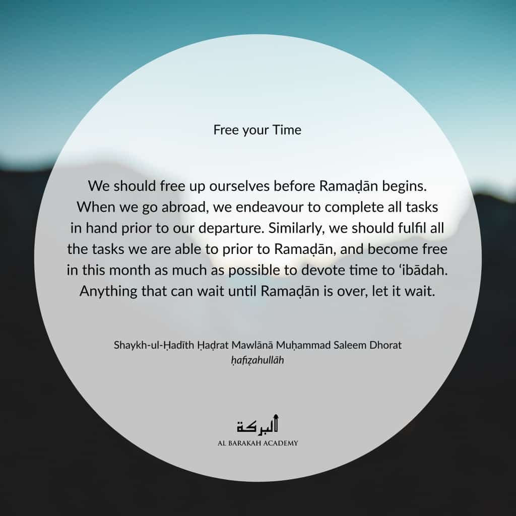 Advices on Ramadan