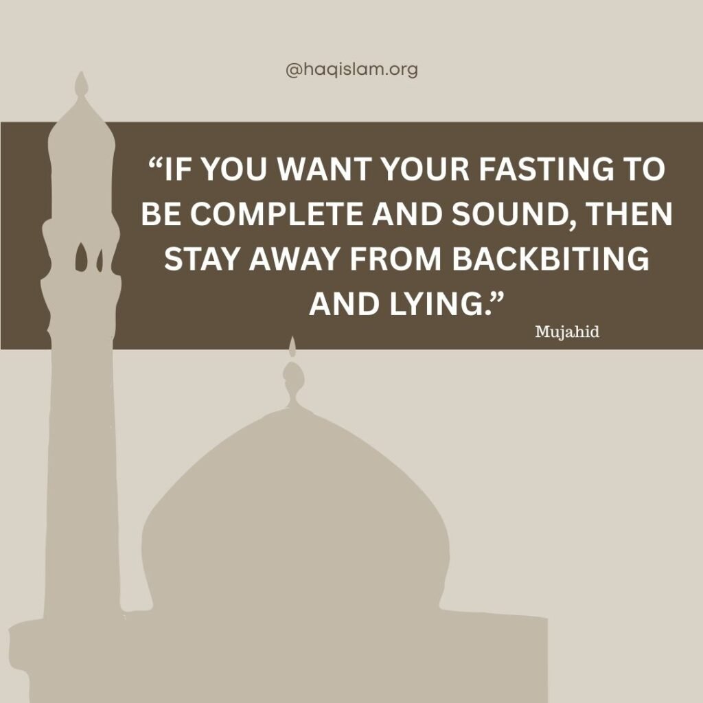 Nasiha for Ramadan