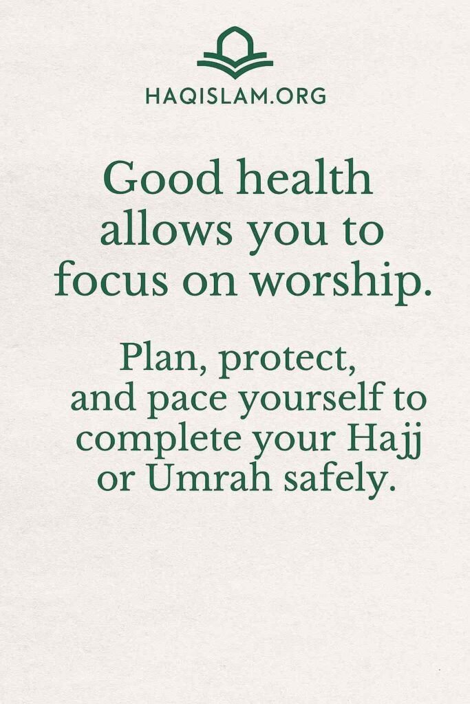 Health Guidelines For Hajj