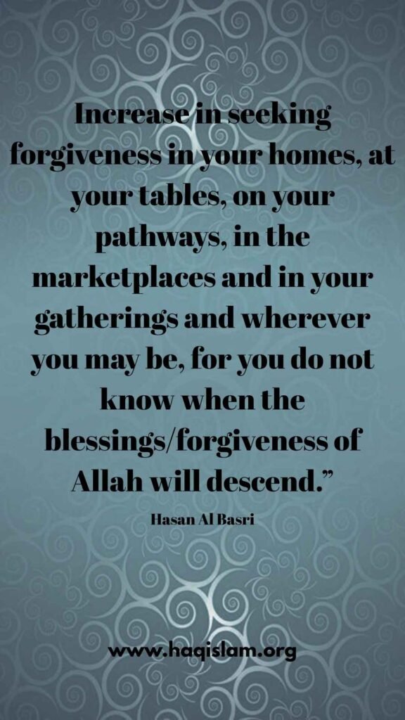 Increase in Seeking Forgiveness