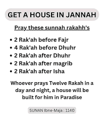 Reward of Performing Sunnah Prayers