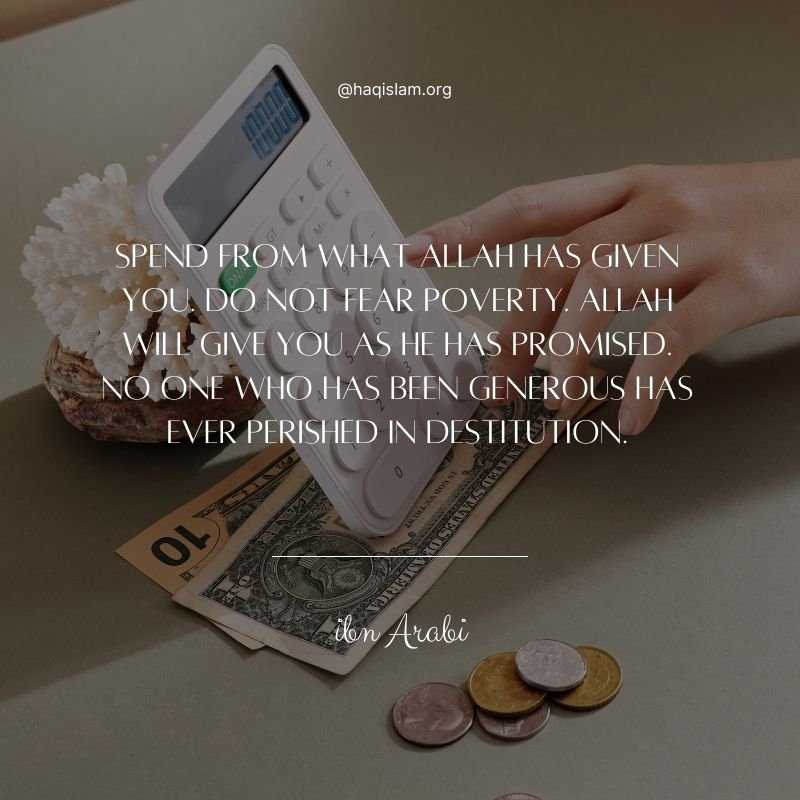 Spend from what Allah has given you